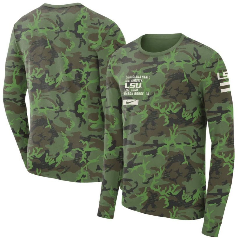 NCAA Nike LSU Tigers Military Long Sleeve T-Shirt