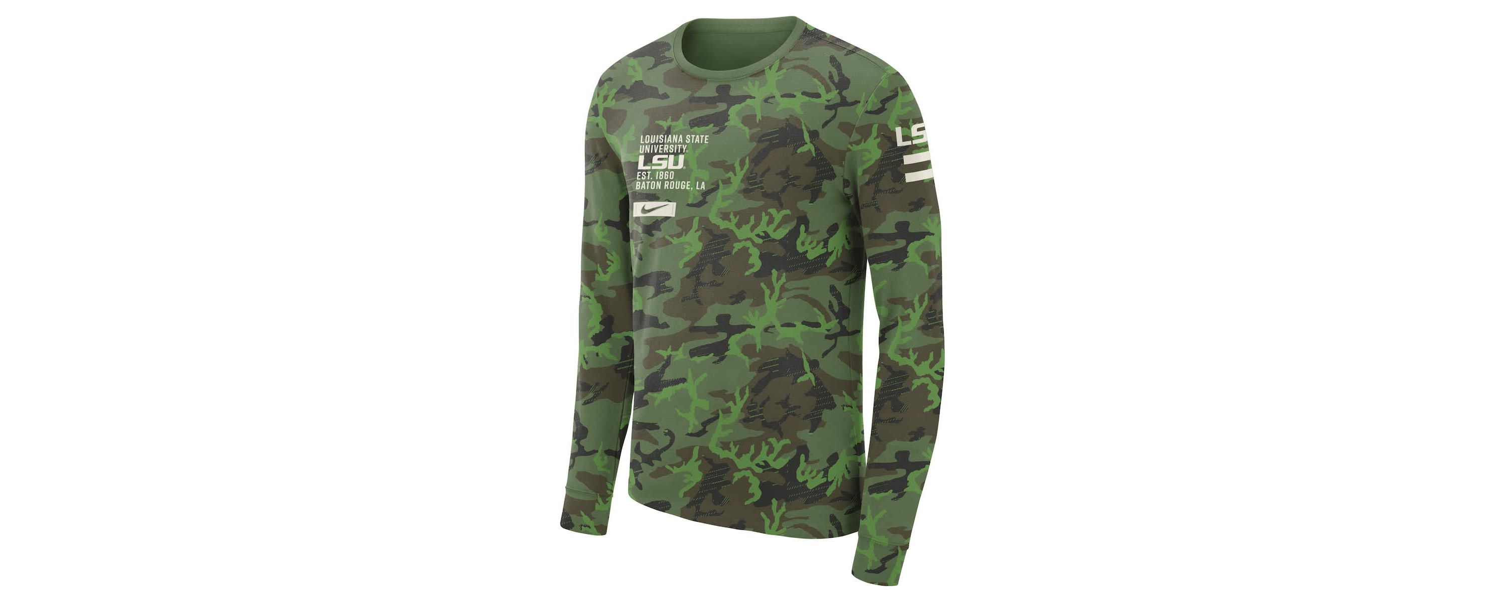 NCAA Nike LSU Tigers Military Long Sleeve T-Shirt
