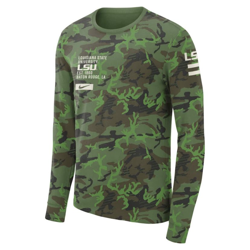 NCAA Nike LSU Tigers Military Long Sleeve T-Shirt