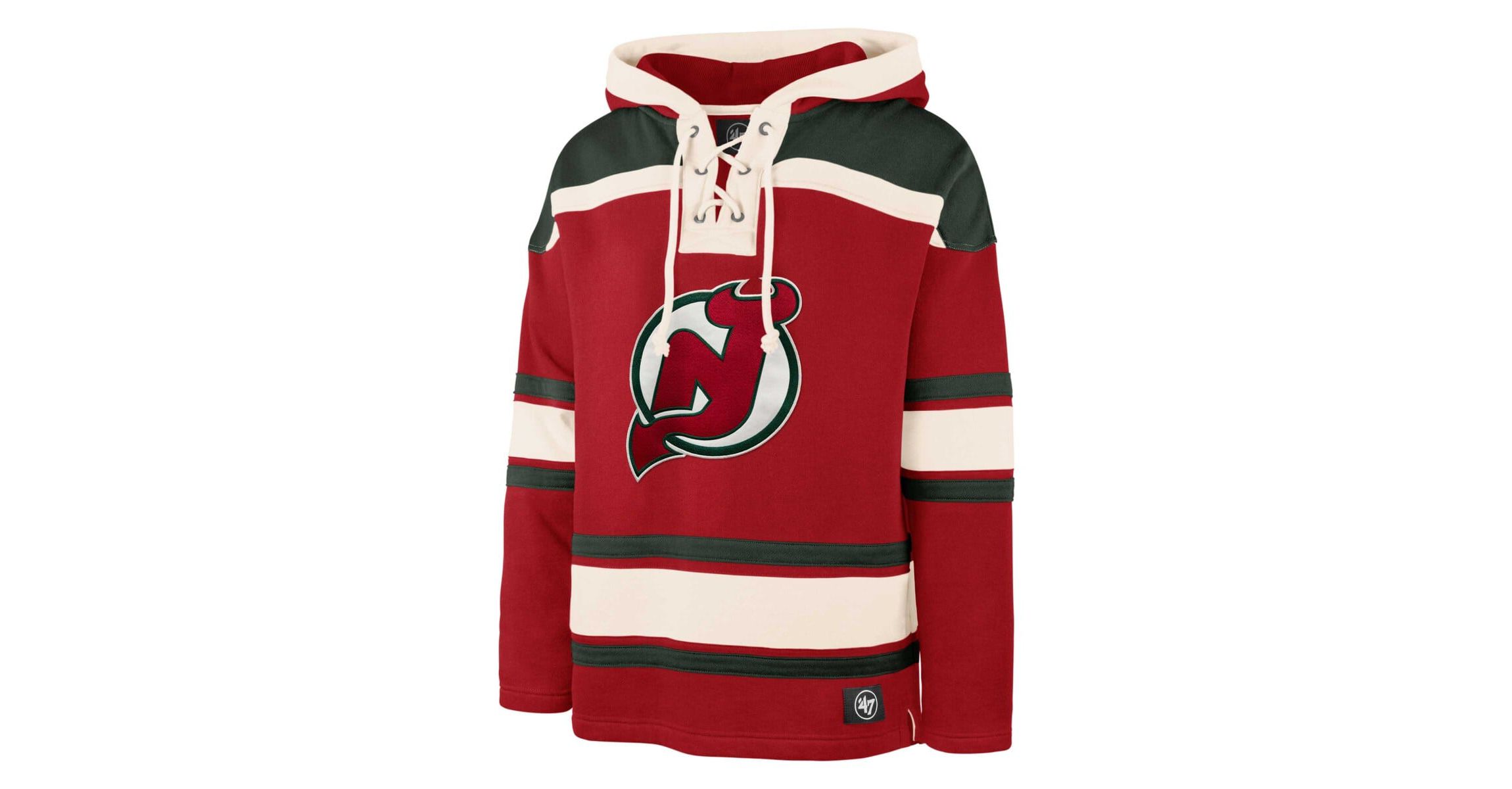 NHL Martin Brodeur New Jersey Devils Retired Player Name & Number Lacer Pullover Hoodie