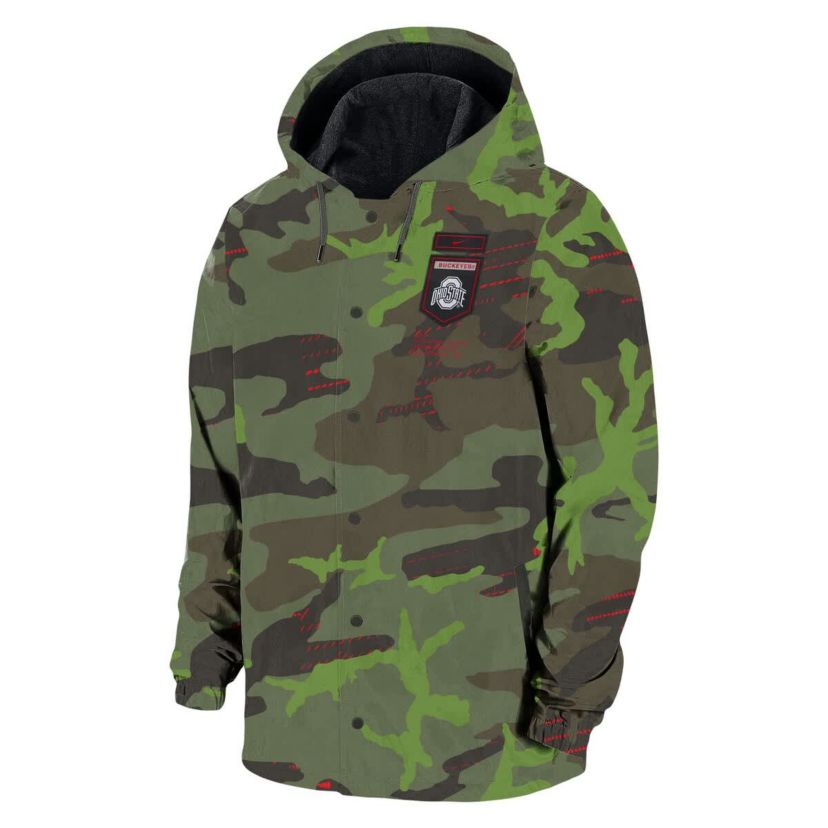 NCAA Nike Ohio State Buckeyes Hoodie Full-Snap Jacket