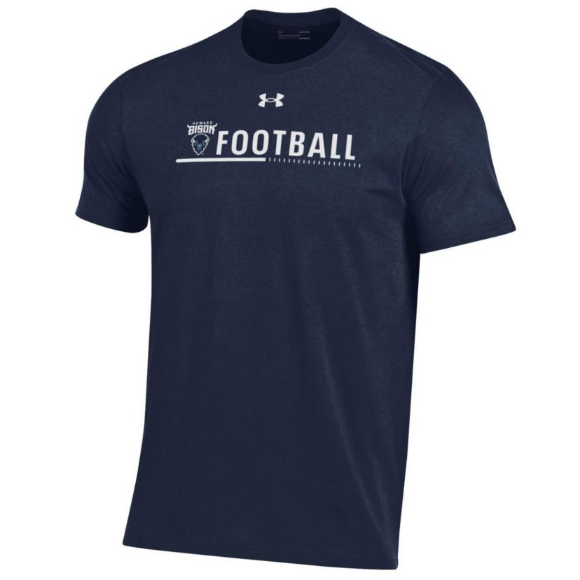 NCAA Under Armour Howard Bison 2022 Sideline Football Performance Cotton T-Shirt