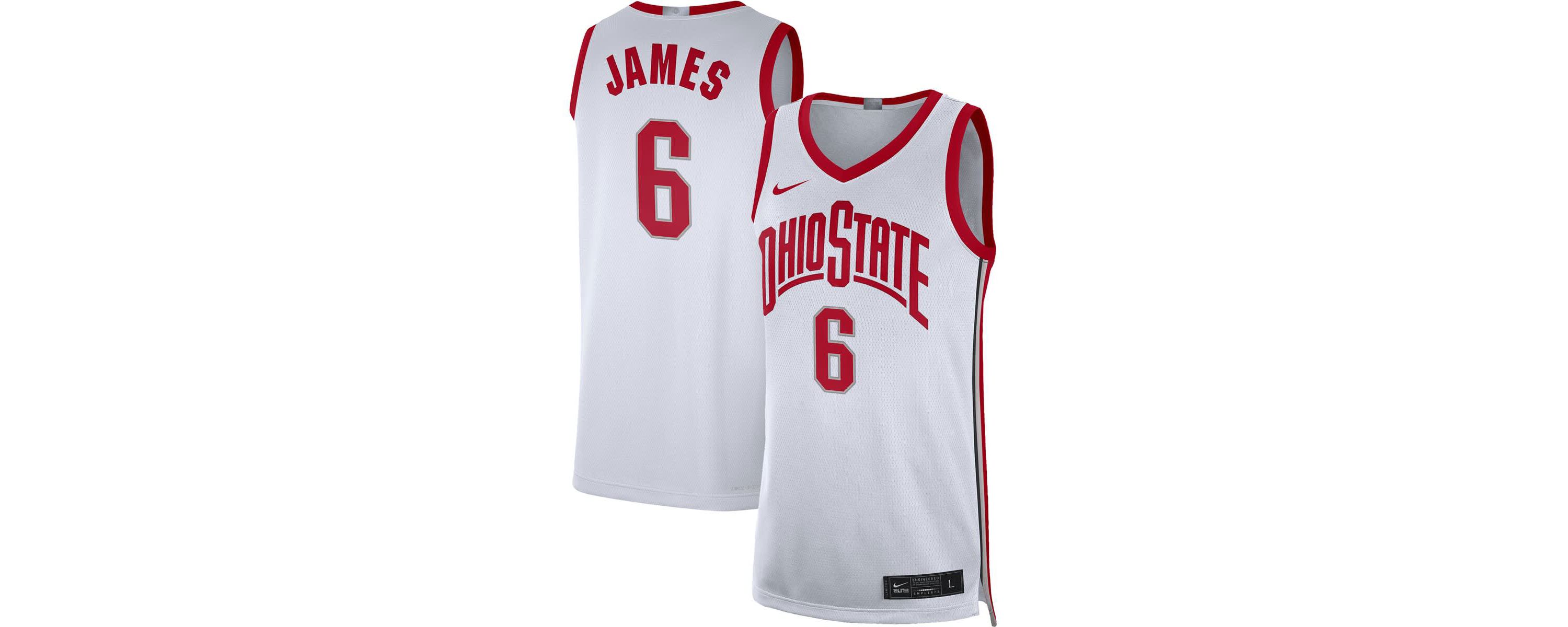 NCAA Nike LeBron James Ohio State Buckeyes Limited Basketball Jersey