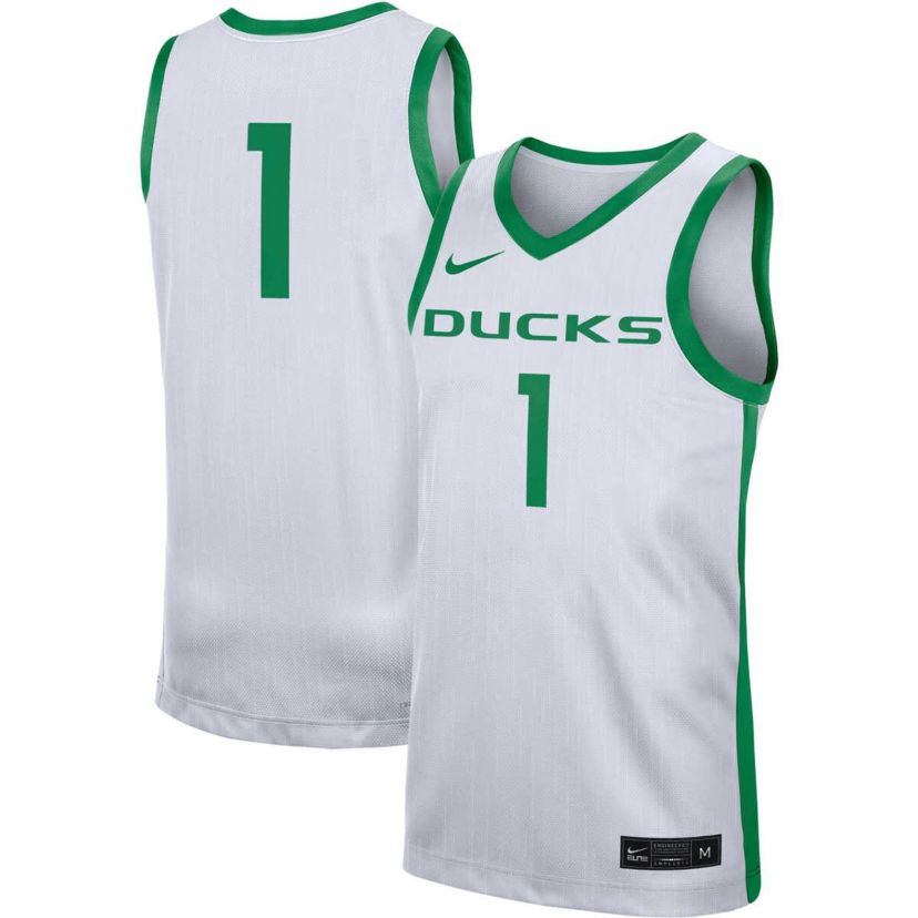 NCAA Nike #1 Oregon Ducks Replica Jersey
