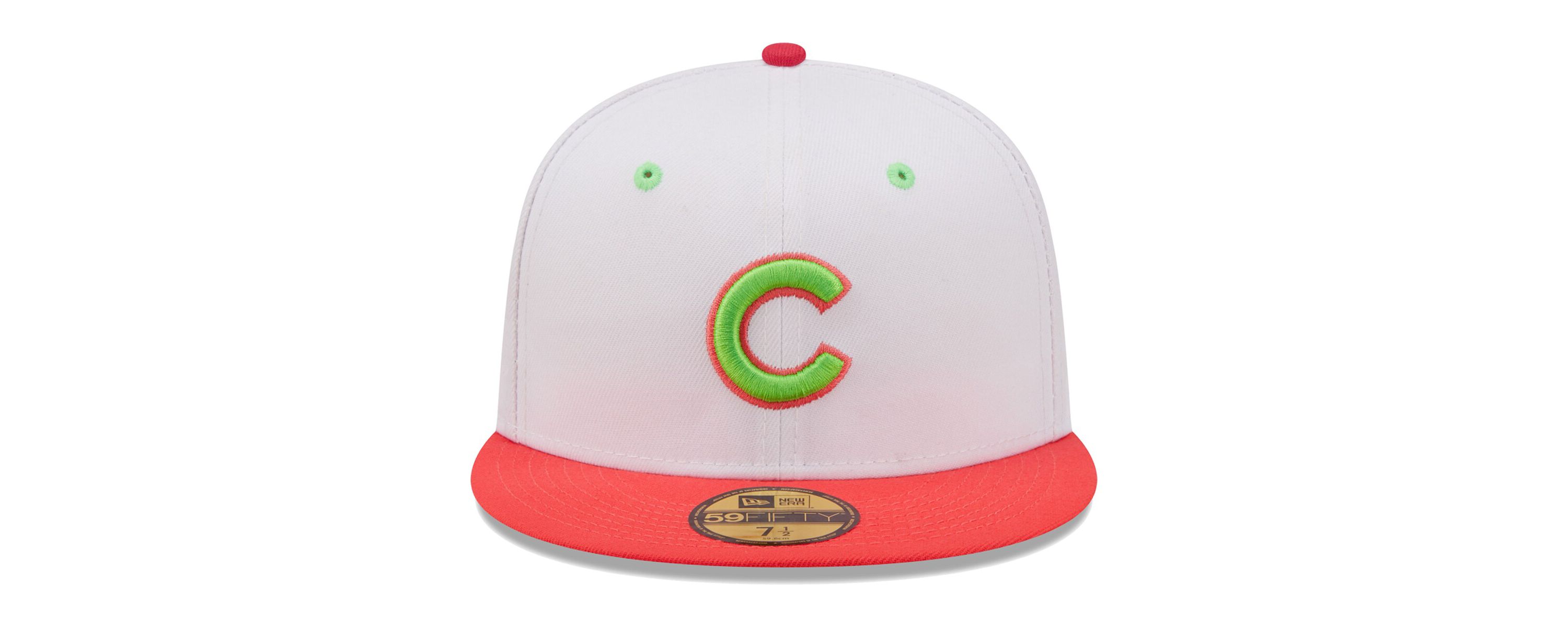 MLB White/Coral Chicago Cubs 1990 MLB All-Star Game Strawberry Lolli 59FIFTY Fitted Hat