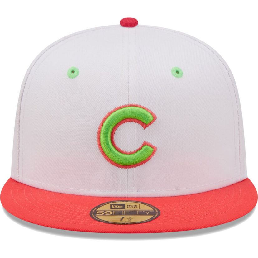 MLB White/Coral Chicago Cubs 1990 MLB All-Star Game Strawberry Lolli 59FIFTY Fitted Hat