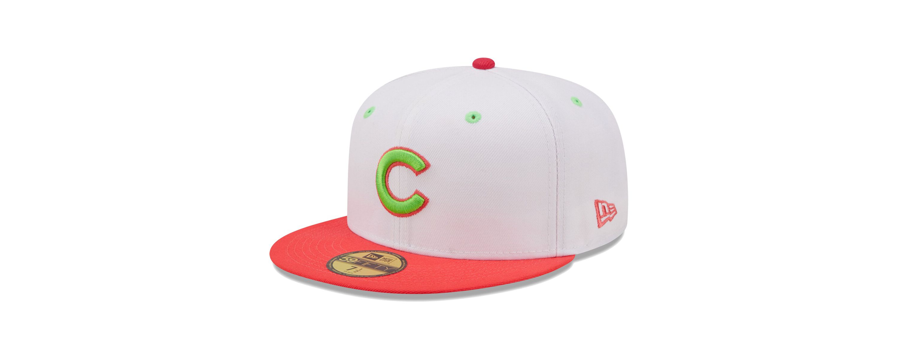 MLB White/Coral Chicago Cubs 1990 MLB All-Star Game Strawberry Lolli 59FIFTY Fitted Hat
