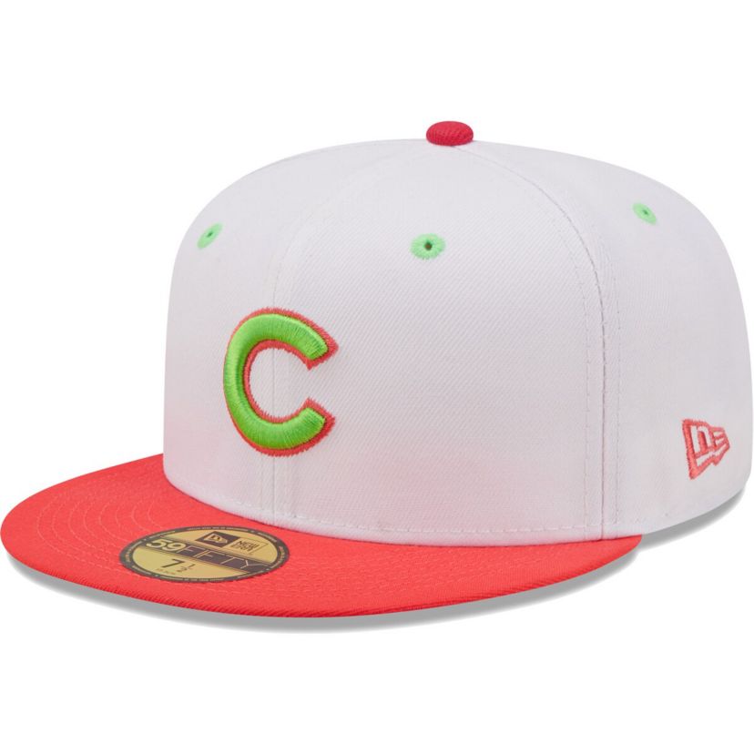 MLB White/Coral Chicago Cubs 1990 MLB All-Star Game Strawberry Lolli 59FIFTY Fitted Hat