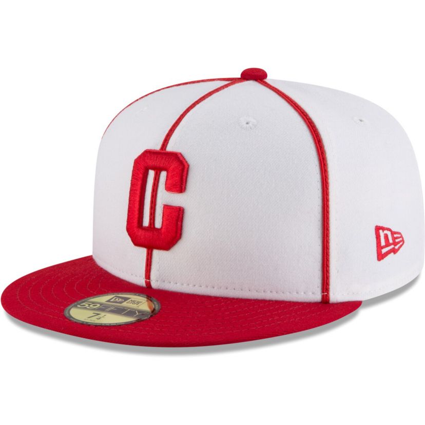 Negro League White/Red Pittsburgh Crawfords Cooperstown Collection Turn Back The Clock 59FIFTY Fitted Hat