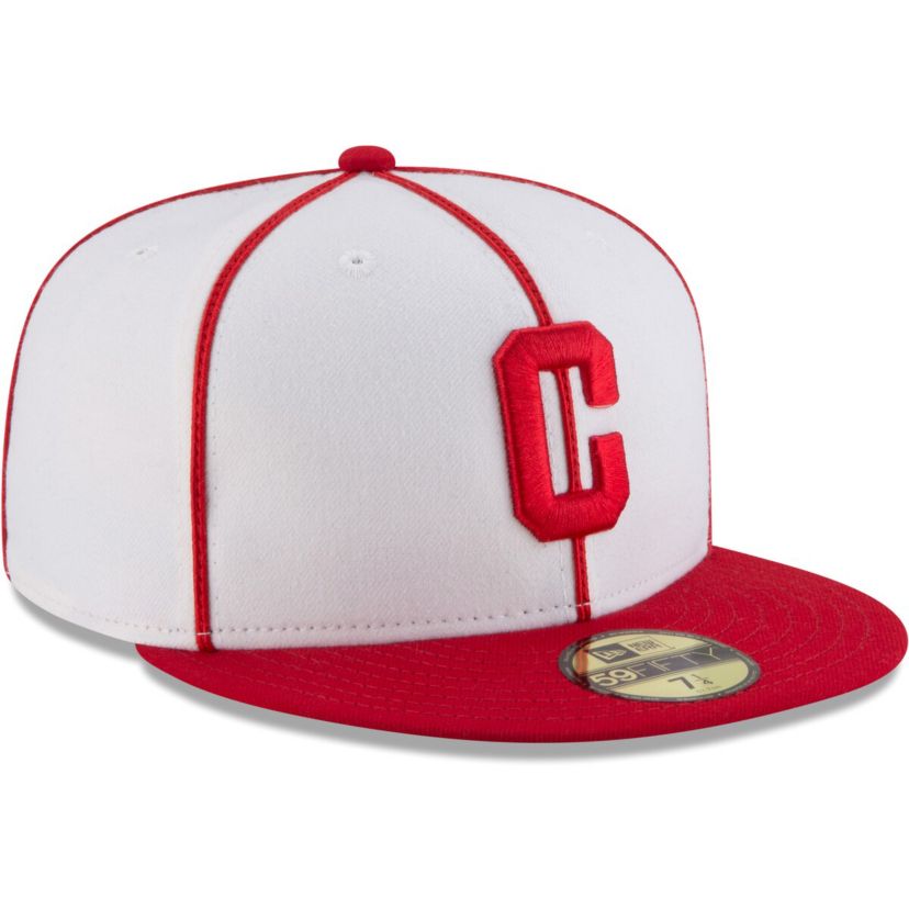 Negro League White/Red Pittsburgh Crawfords Cooperstown Collection Turn Back The Clock 59FIFTY Fitted Hat