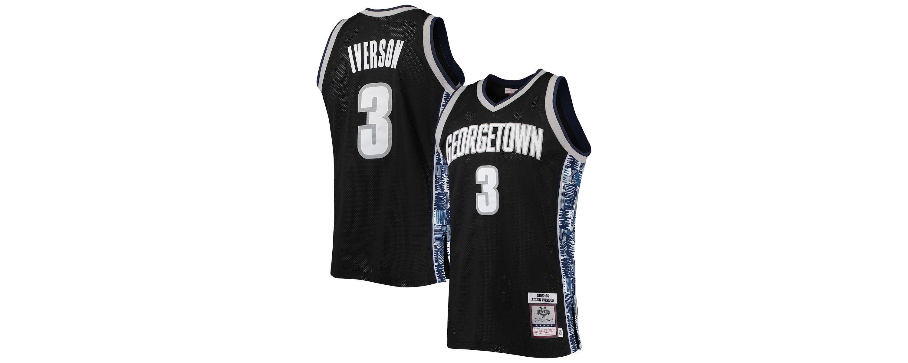 NCAA Allen Iverson Georgetown Hoyas 1995/96 Authentic Throwback Jersey