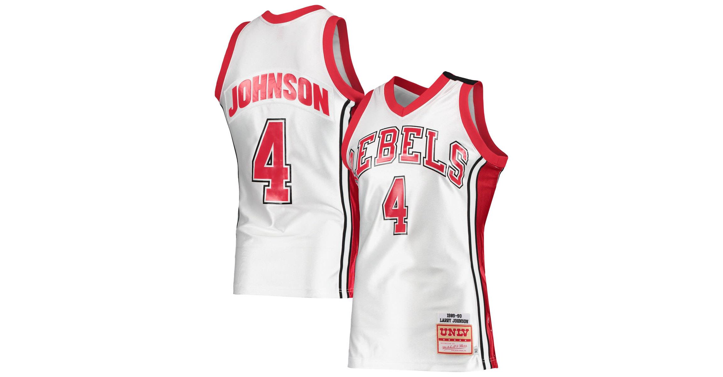 NCAA Larry Johnson UNLV Rebels 1989/90 Authentic Throwback Jersey