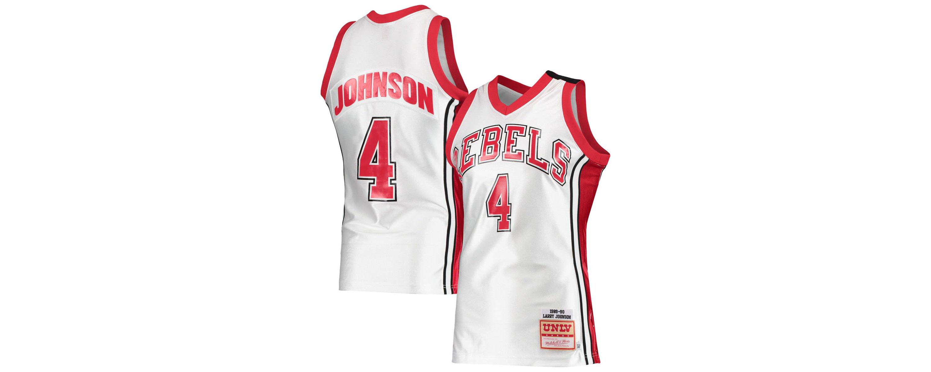 NCAA Larry Johnson UNLV Rebels 1989/90 Authentic Throwback Jersey