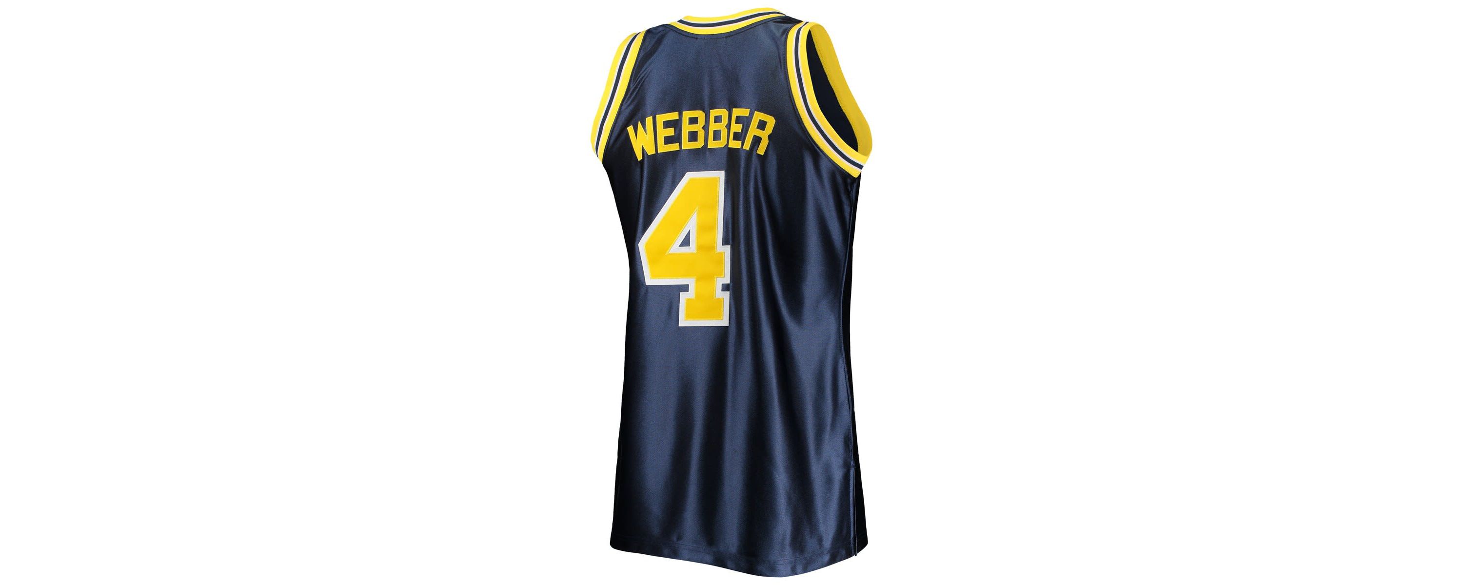 NCAA Chris Webber Michigan Wolverines 1991/92 Authentic Throwback NCAA Jersey