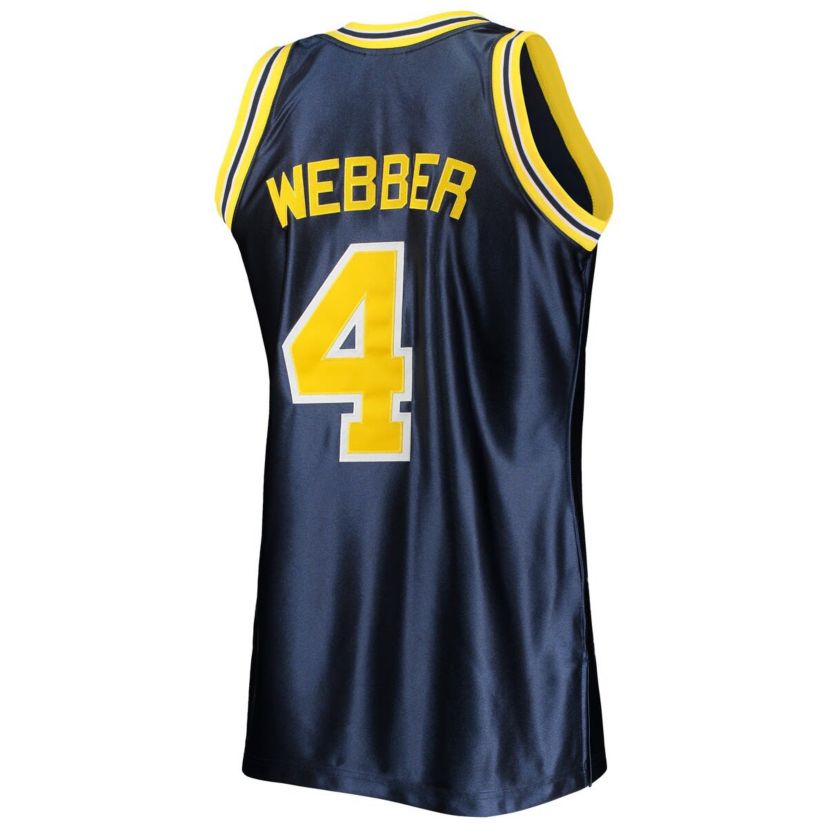 NCAA Chris Webber Michigan Wolverines 1991/92 Authentic Throwback NCAA Jersey