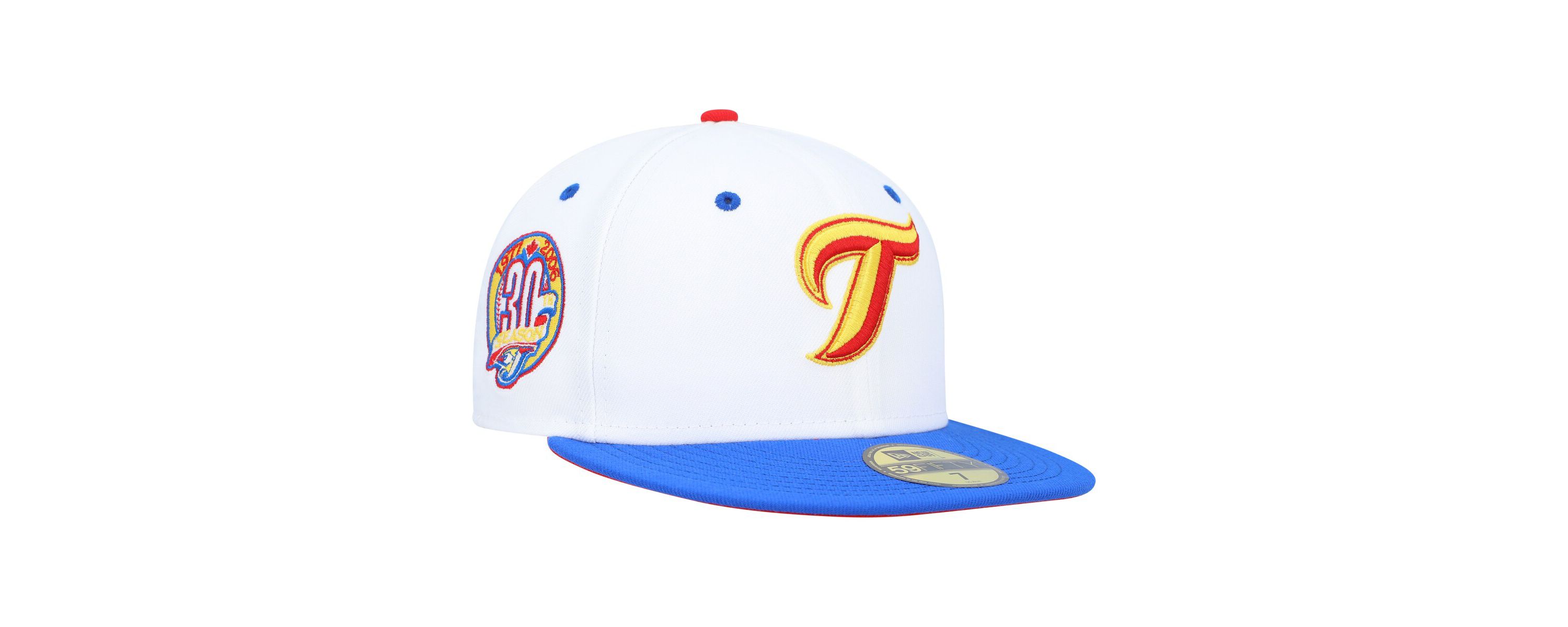 Toronto Blue Jays MLB White/Royal Toronto Jays 30th Anniversary Cherry Lolli 59FIFTY Fitted Hat