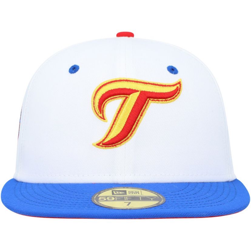 Toronto Blue Jays MLB White/Royal Toronto Jays 30th Anniversary Cherry Lolli 59FIFTY Fitted Hat