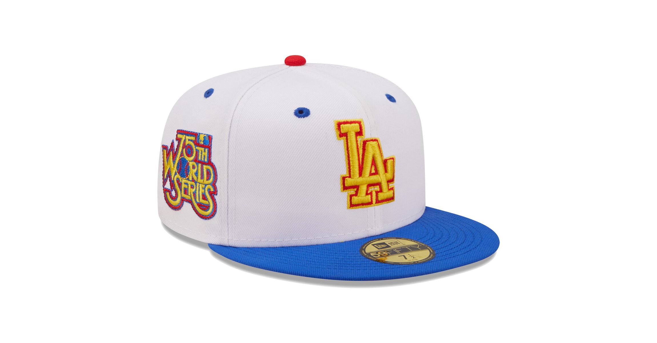 MLB White/Royal Los Angeles Dodgers 75th World Series Cherry Lolli 59FIFTY Fitted Hat