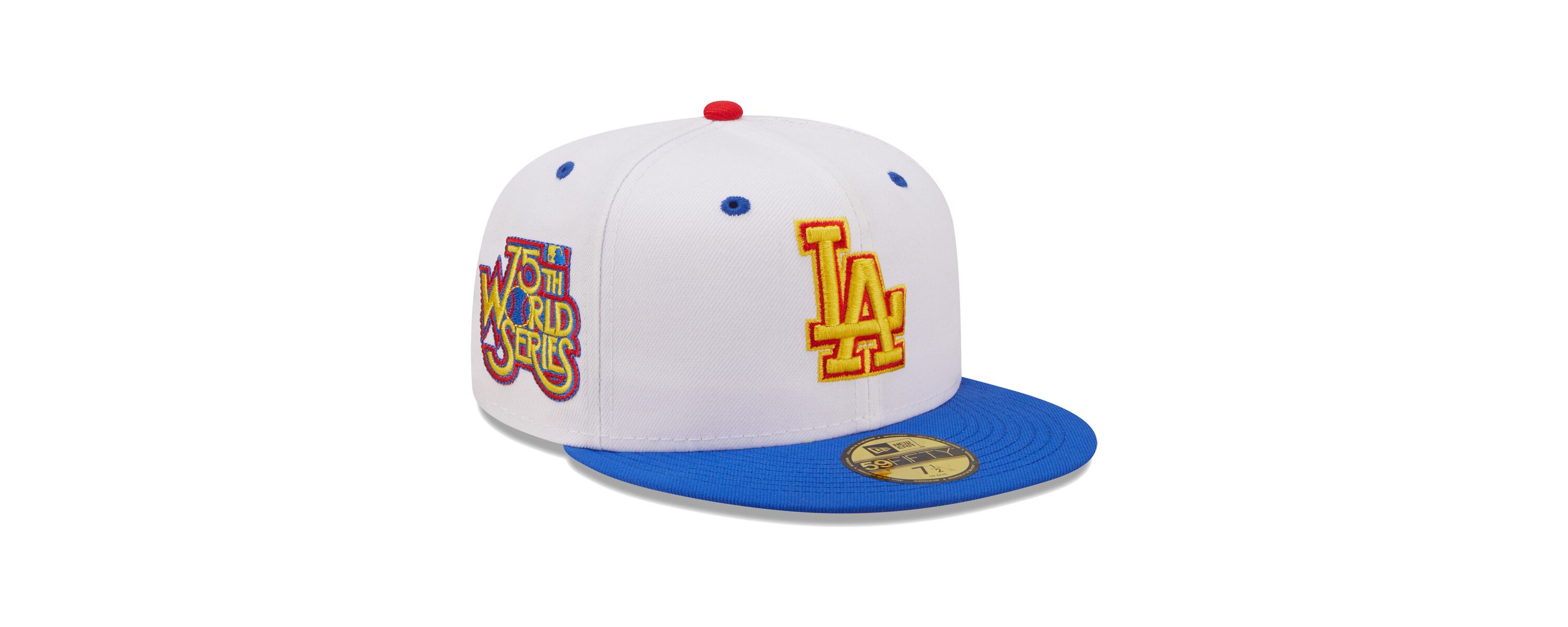 MLB White/Royal Los Angeles Dodgers 75th World Series Cherry Lolli 59FIFTY Fitted Hat