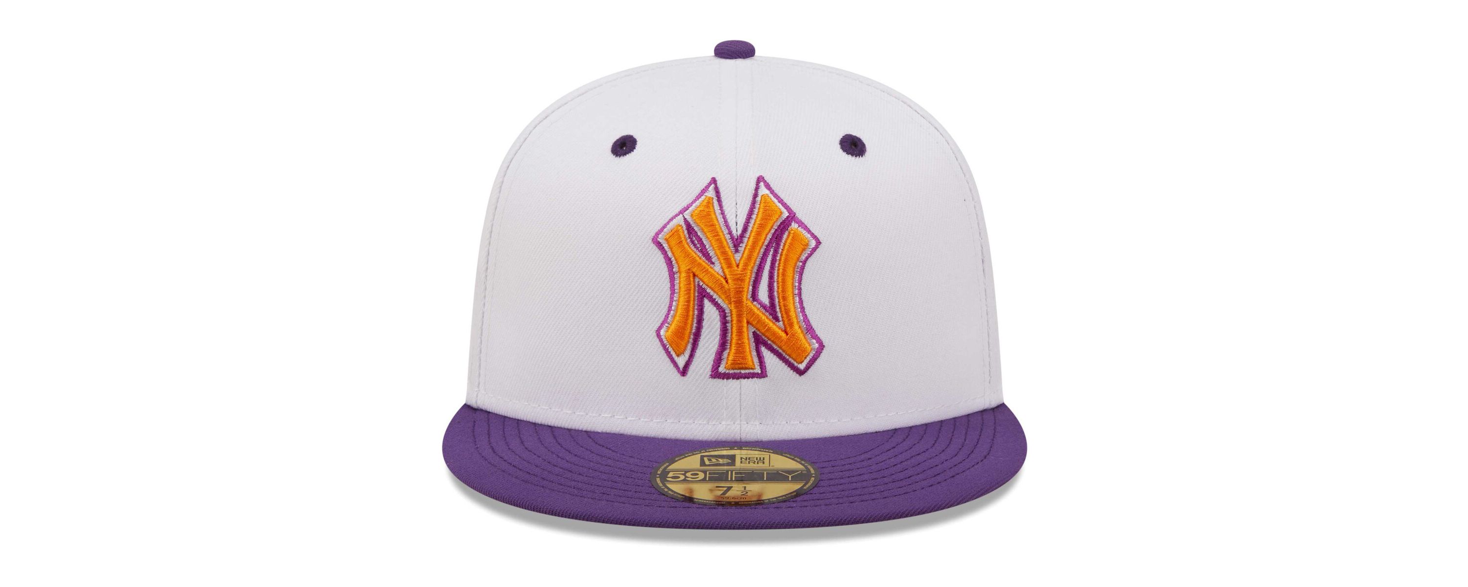 MLB White/Purple New York Yankees 2000 World Series Grape Lolli 59FIFTY Fitted Hat