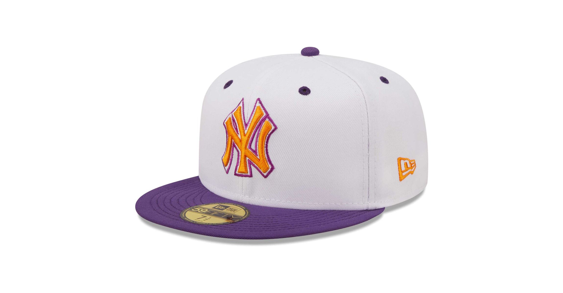 MLB White/Purple New York Yankees 2000 World Series Grape Lolli 59FIFTY Fitted Hat