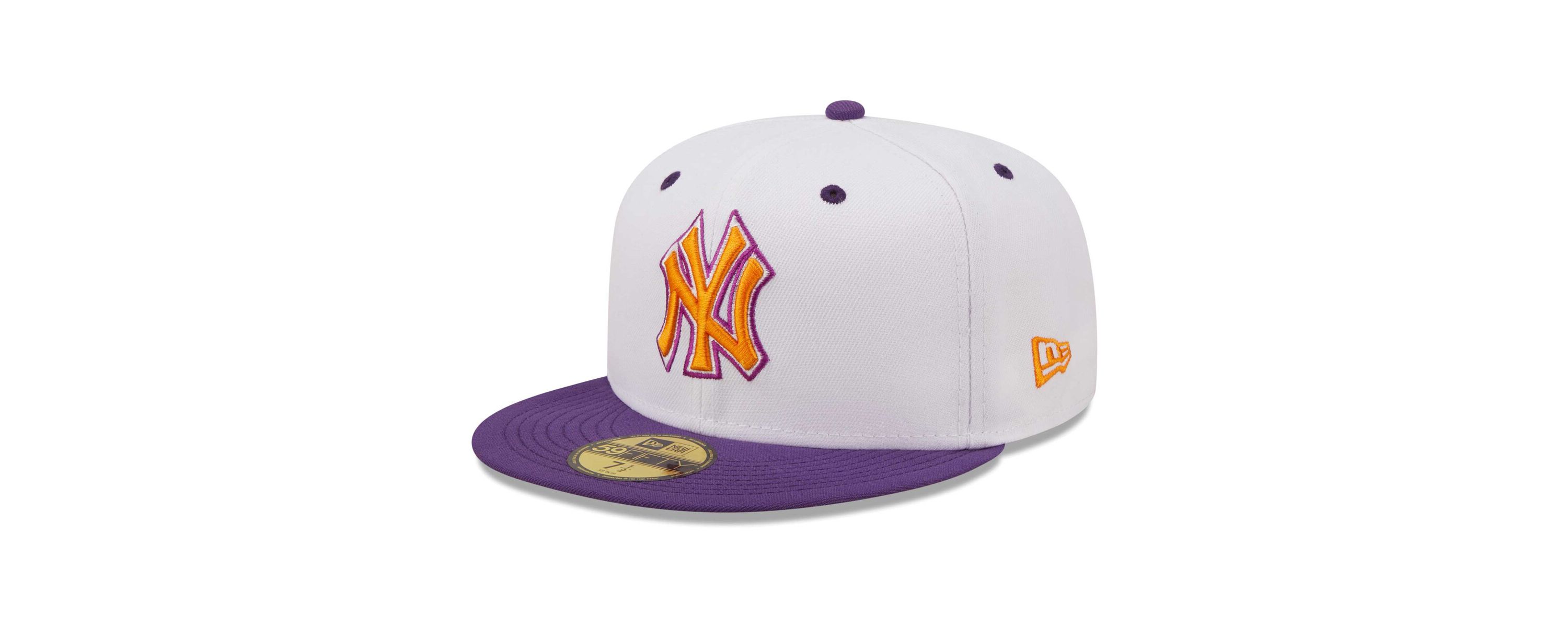 MLB White/Purple New York Yankees 2000 World Series Grape Lolli 59FIFTY Fitted Hat
