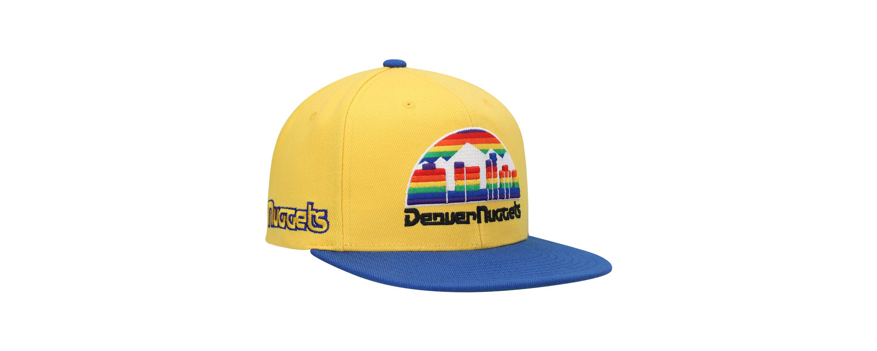 NBA Gold/Royal Denver Nuggets Hardwood Classics Snapback Hat