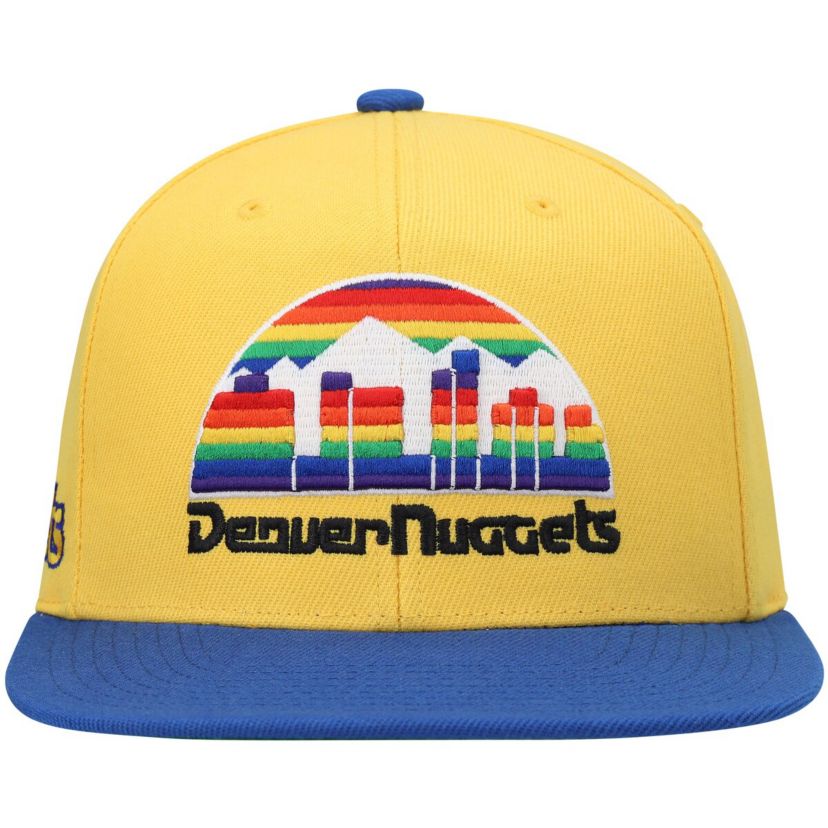 NBA Gold/Royal Denver Nuggets Hardwood Classics Snapback Hat