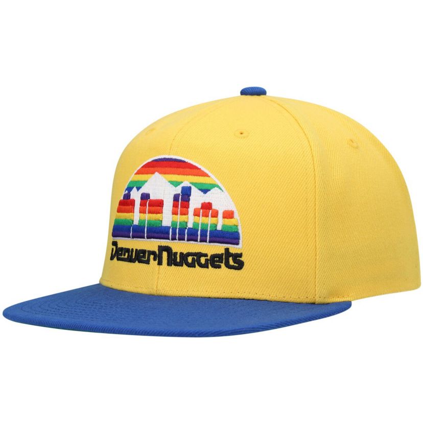 NBA Gold/Royal Denver Nuggets Hardwood Classics Snapback Hat