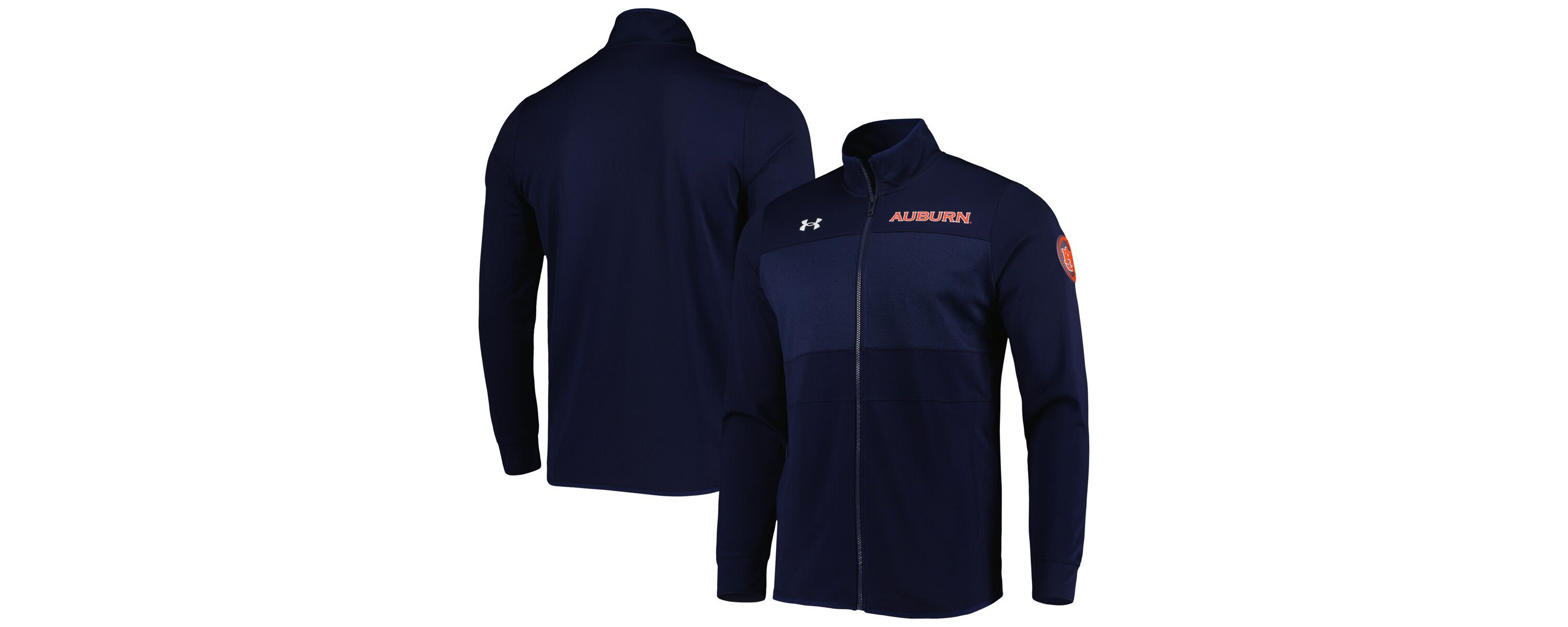 NCAA Under Armour Auburn Tigers Knit Warm-Up Full-Zip Jacket