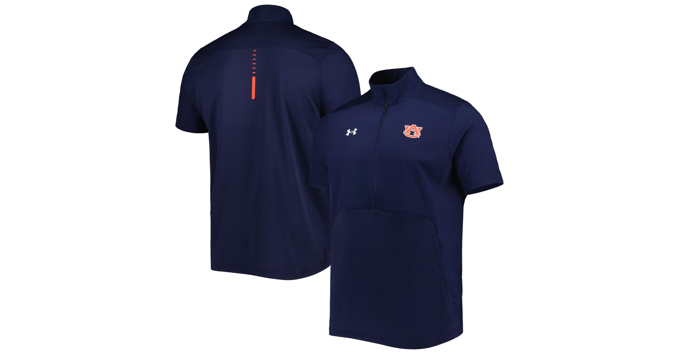 NCAA Under Armour Auburn Tigers Motivate 2.0 Half-Zip Jacket