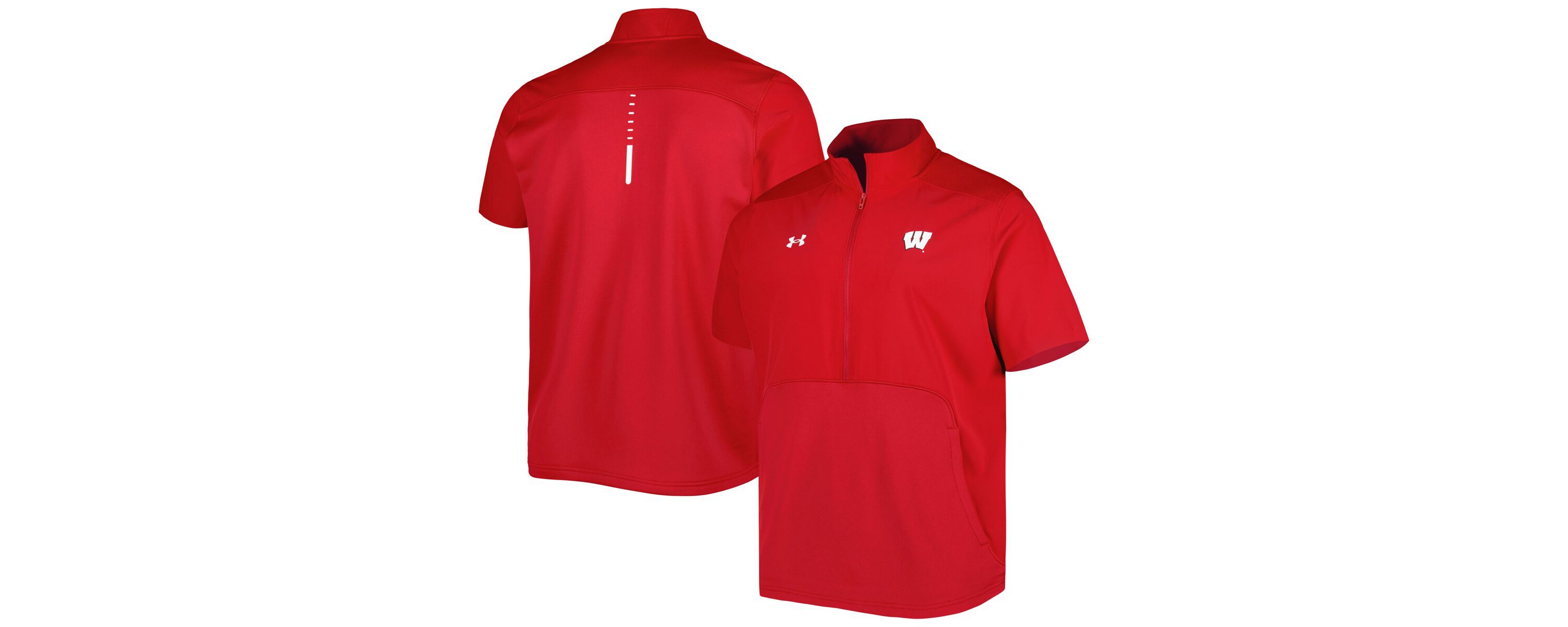 NCAA Under Armour Wisconsin Badgers Motivate 2.0 Half-Zip Jacket