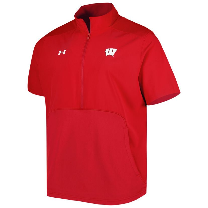 NCAA Under Armour Wisconsin Badgers Motivate 2.0 Half-Zip Jacket