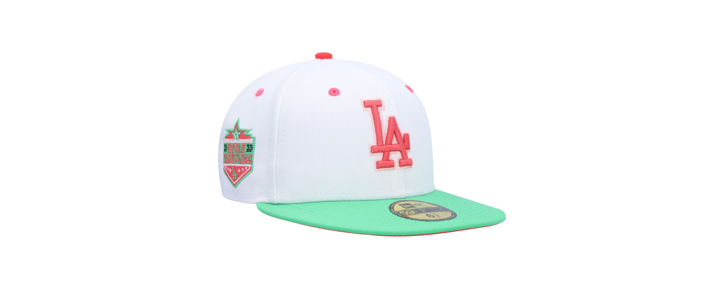 MLB White/Green Los Angeles Dodgers Watermelon Lolli 59FIFTY Fitted Hat