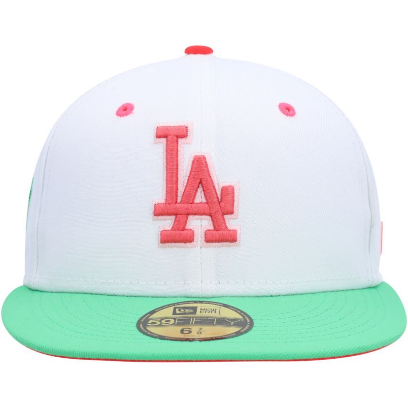MLB White/Green Los Angeles Dodgers Watermelon Lolli 59FIFTY Fitted Hat