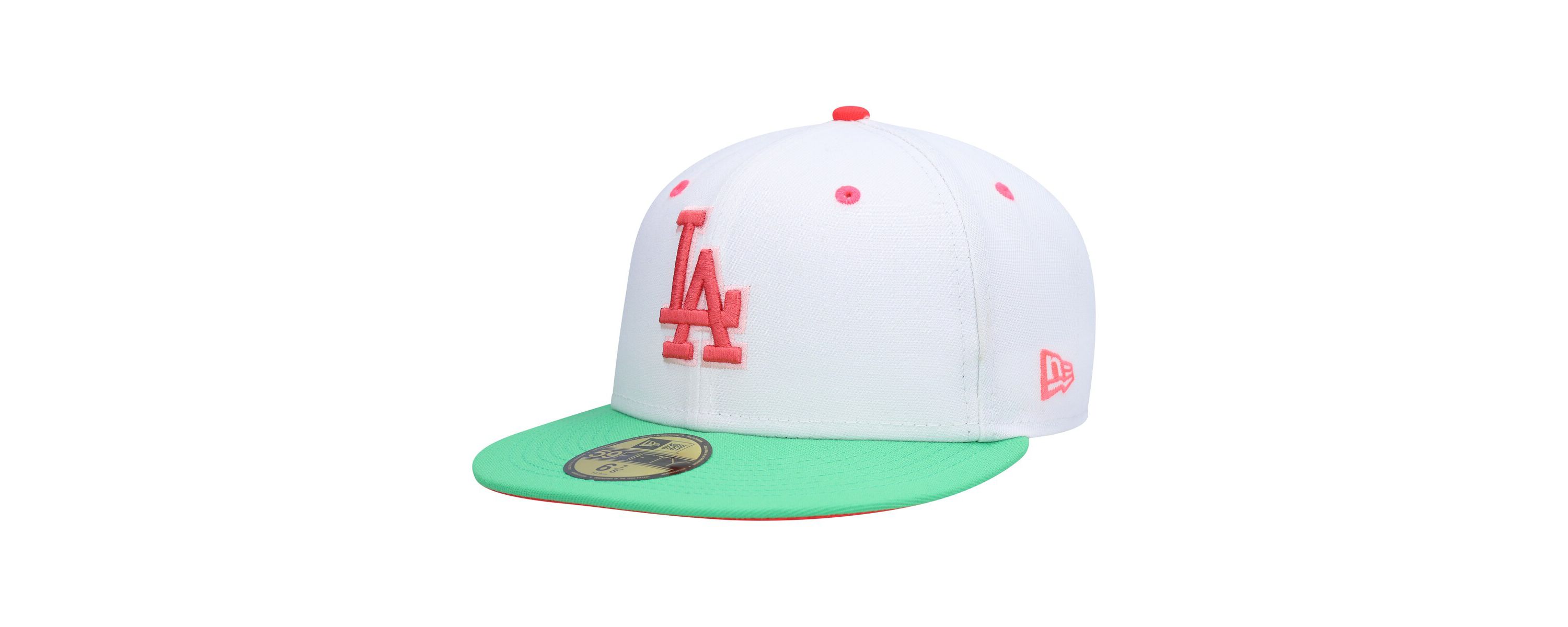 MLB White/Green Los Angeles Dodgers Watermelon Lolli 59FIFTY Fitted Hat