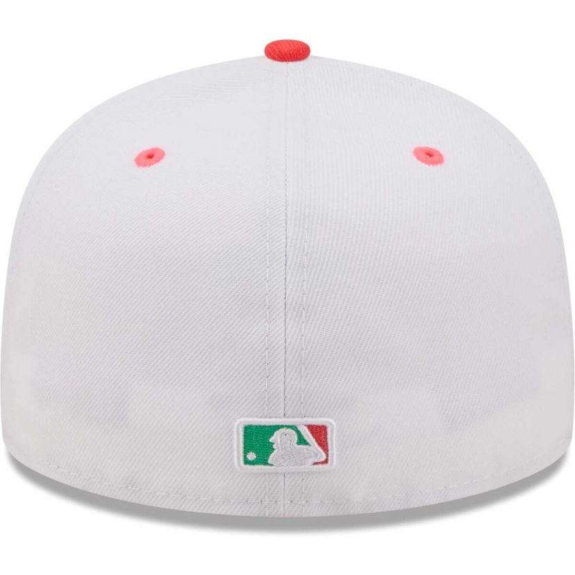 MLB White/Green Los Angeles Dodgers 50th Anniversary in Los Angeles Watermelon Lolli 59FIFTY Fitted Hat