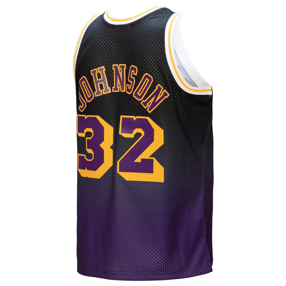 NBA Magic Johnson Los Angeles Lakers 1984/85 Hardwood Classics Fadeaway Swingman Player Jersey
