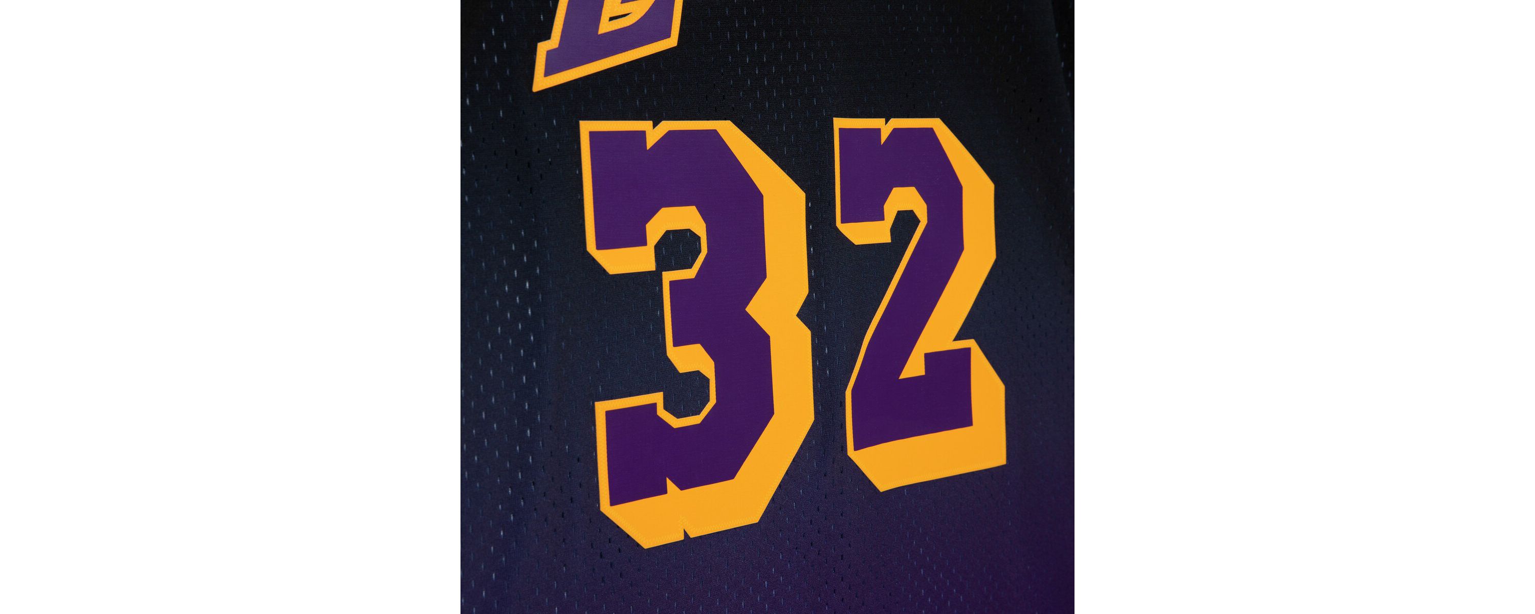 NBA Magic Johnson Los Angeles Lakers 1984/85 Hardwood Classics Fadeaway Swingman Player Jersey