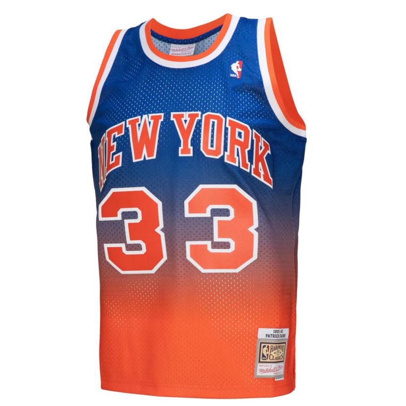 NBA Patrick Ewing New York Knicks 1991/92 Hardwood Classics Fadeaway Swingman Player Jersey