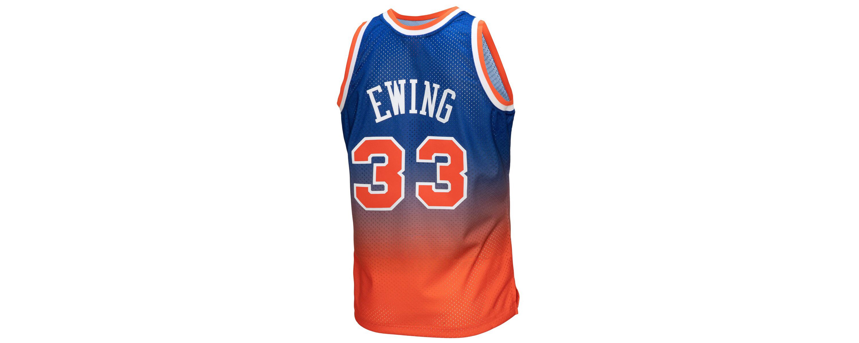 NBA Patrick Ewing New York Knicks 1991/92 Hardwood Classics Fadeaway Swingman Player Jersey