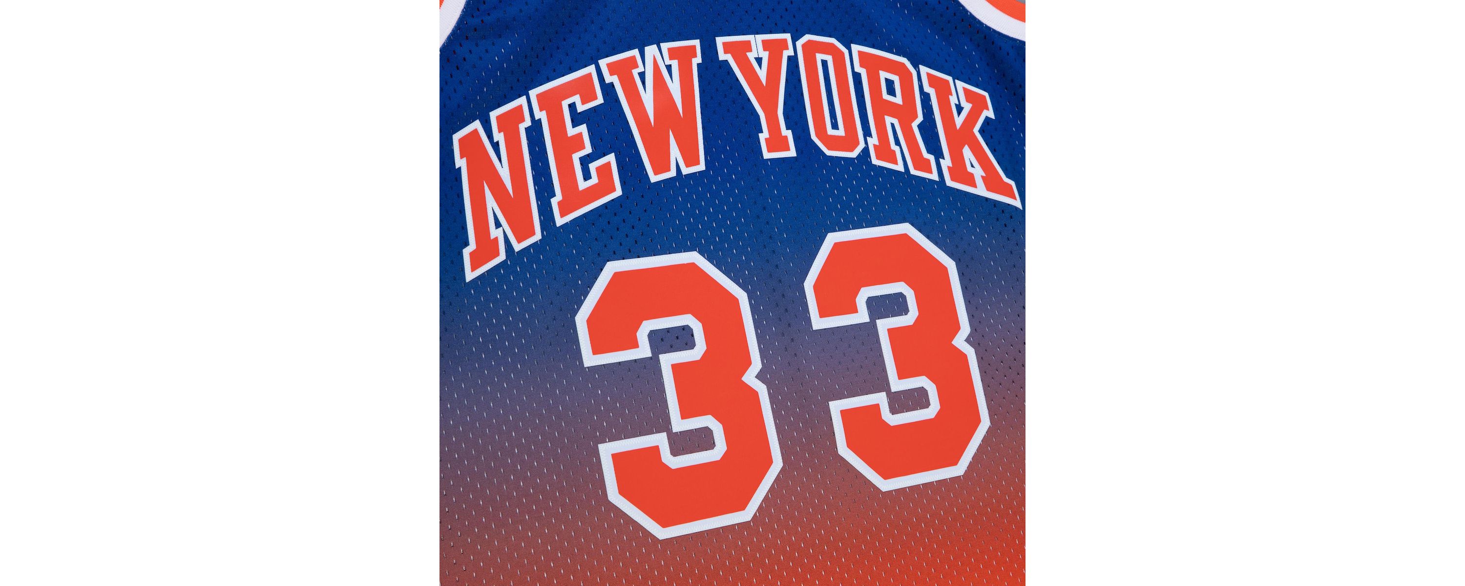 NBA Patrick Ewing New York Knicks 1991/92 Hardwood Classics Fadeaway Swingman Player Jersey