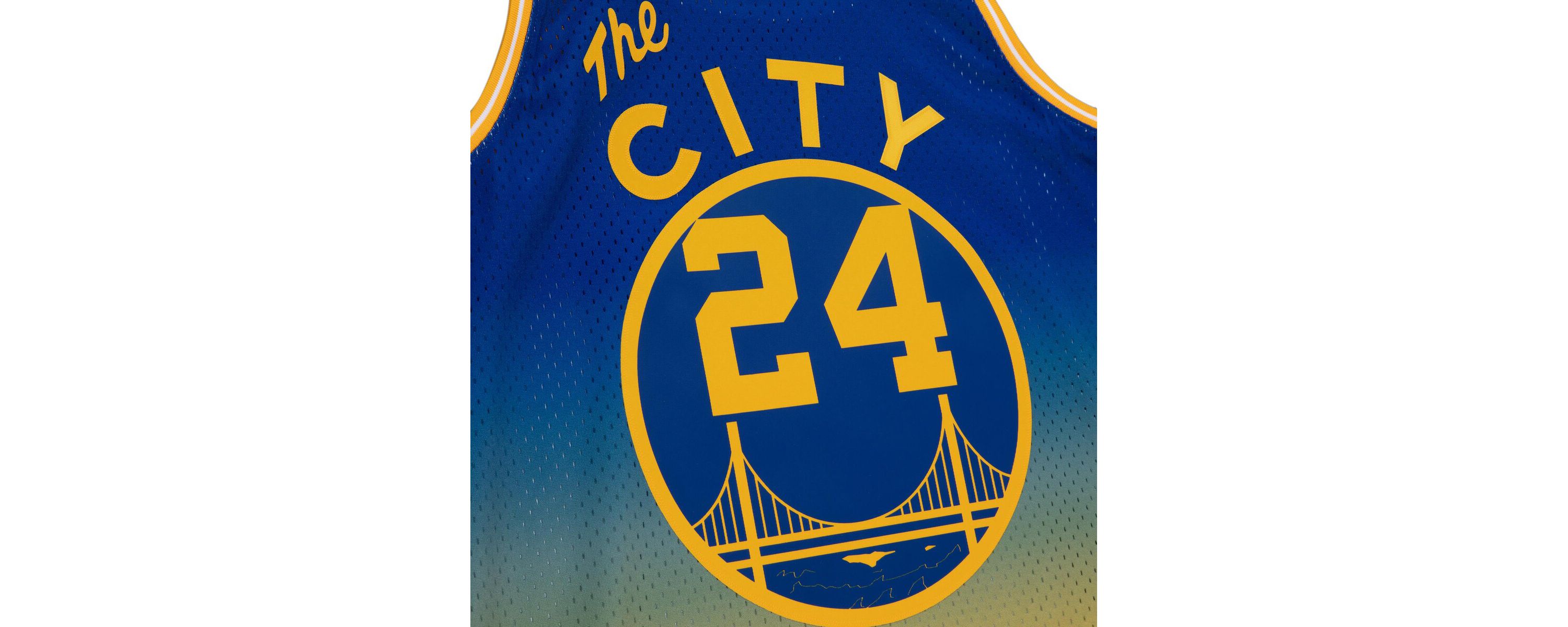 Hardwood Classic Teams Rick Barry Gold/Royal San Francisco Warriors 1966/67 Hardwood Classics Fadeaway Swingman Player Jersey