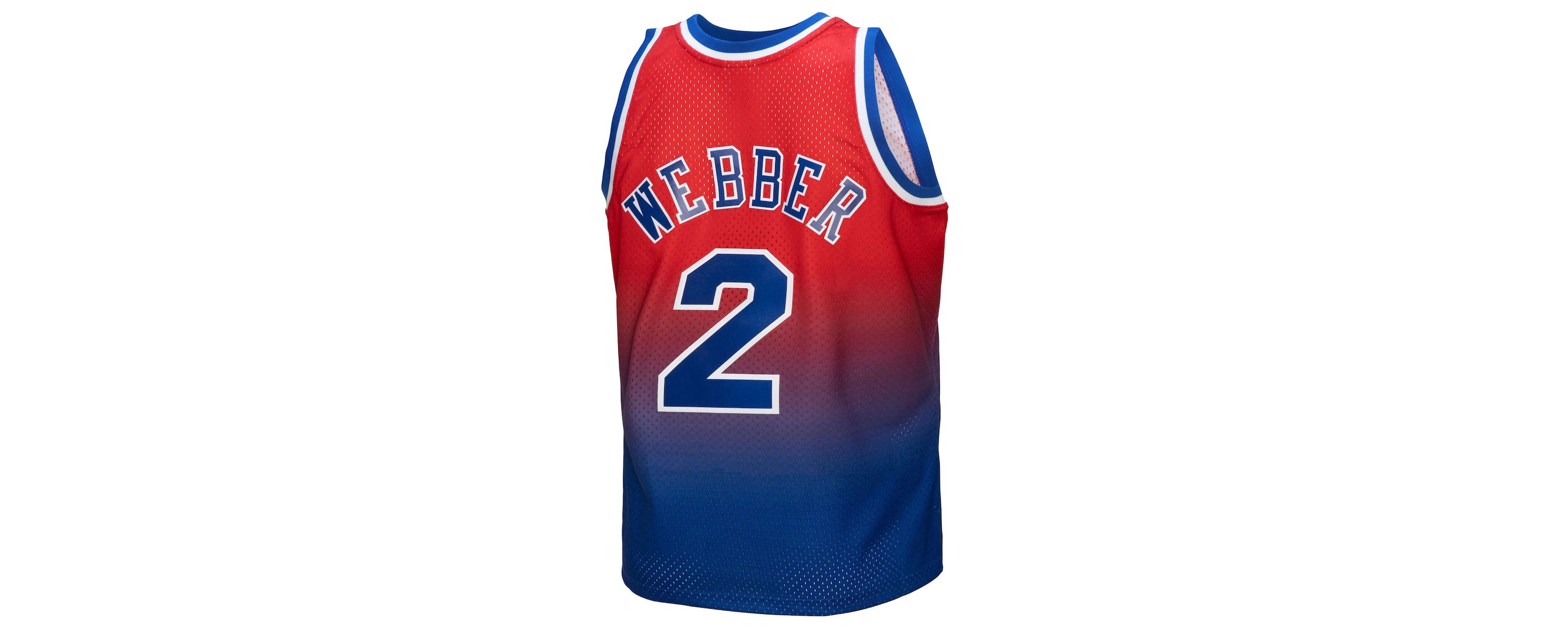 Hardwood Classic Teams Chris Webber Washington Bullets 1994/95 Hardwood Classics Fadeaway Swingman Player Jersey