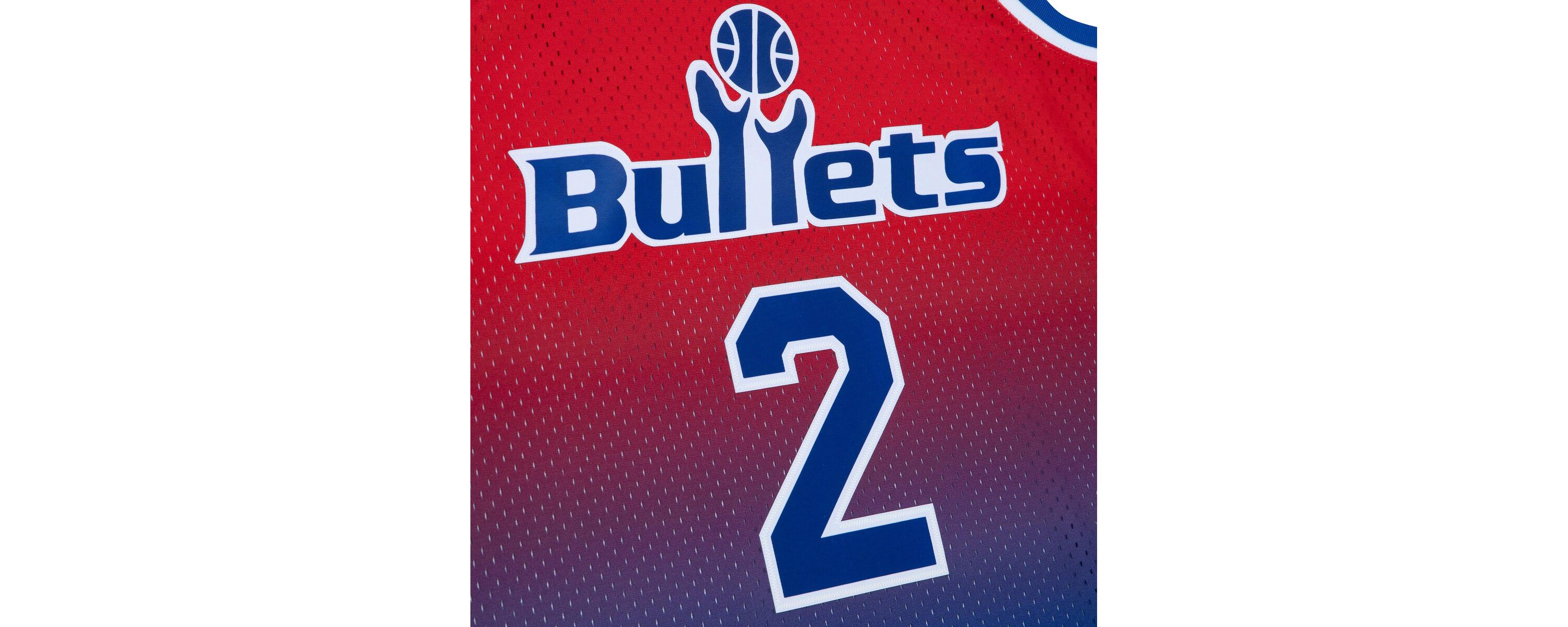 Hardwood Classic Teams Chris Webber Washington Bullets 1994/95 Hardwood Classics Fadeaway Swingman Player Jersey