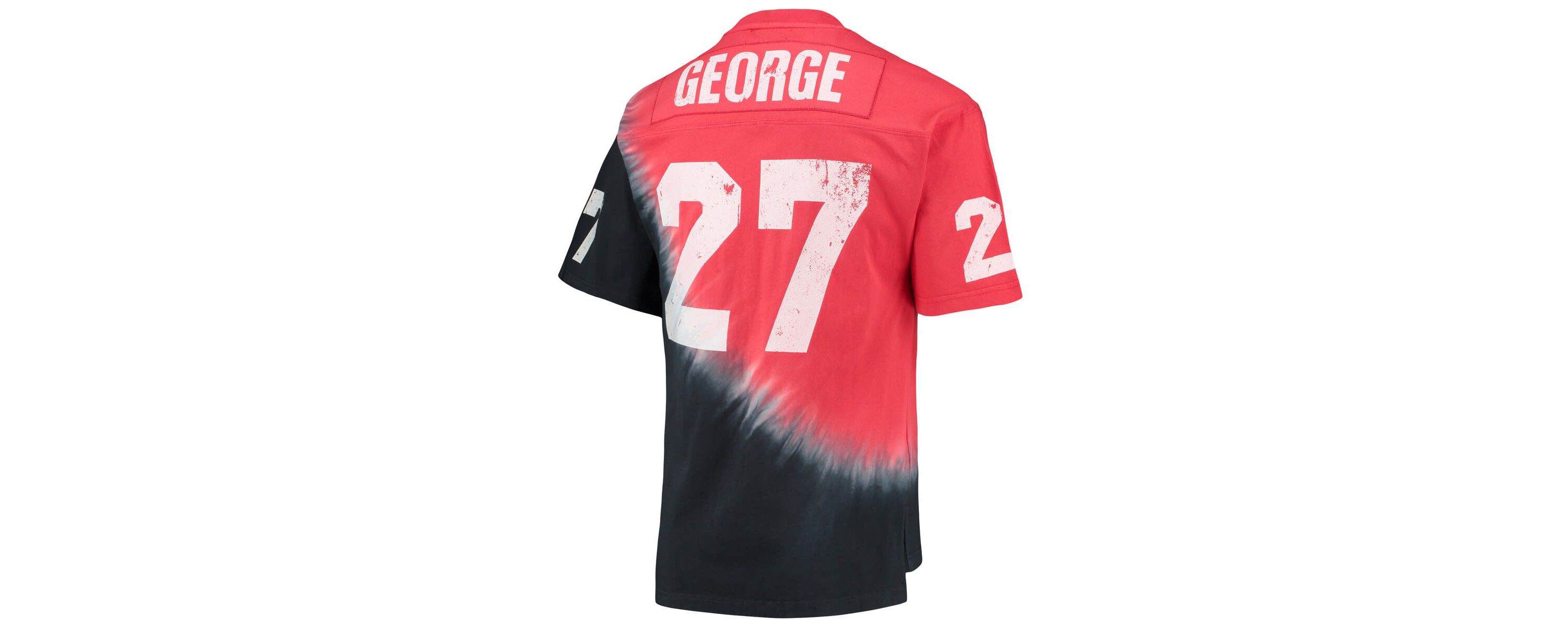 NCAA Eddie George Ohio State Buckeyes Name & Number Tie-Dye V-Neck T-Shirt