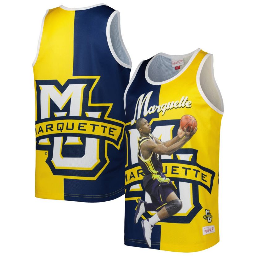 NCAA Dwyane Wade Marquette Golden Eagles Sublimated Player Tank Top