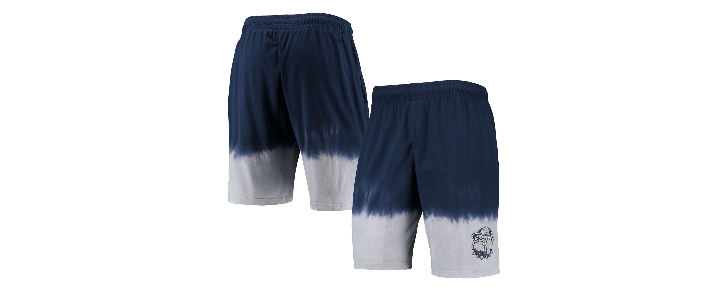 NCAA Navy/Gray Georgetown Hoyas Tie-Dye Shorts