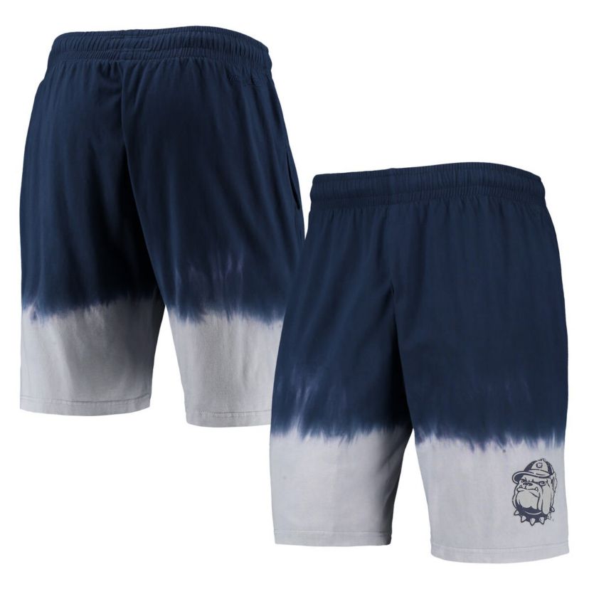 NCAA Navy/Gray Georgetown Hoyas Tie-Dye Shorts