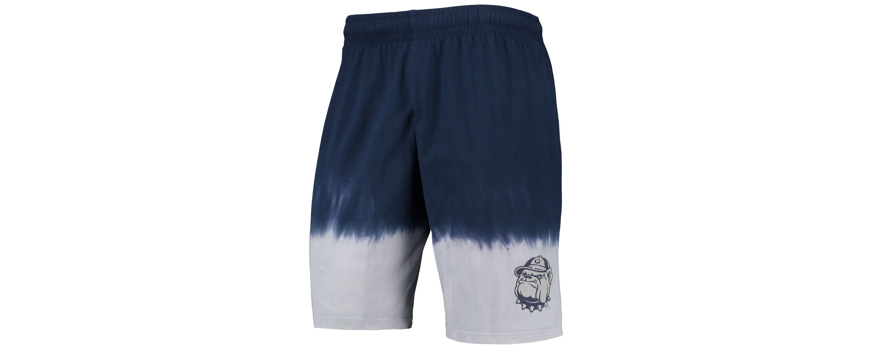 NCAA Navy/Gray Georgetown Hoyas Tie-Dye Shorts
